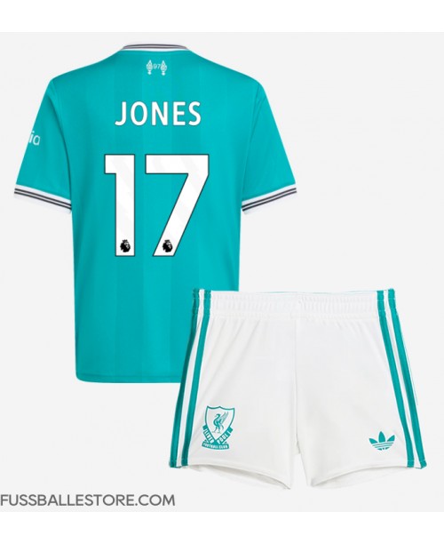 Günstige Liverpool Curtis Jones #17 3rd trikot Kinder 2025-26 Kurzarm (+ Kurze Hosen) Günstige Liverpool Curtis Jones #17 3rd trikot Kinder 2025-26 Kurzarm (+ Kurze Hosen)